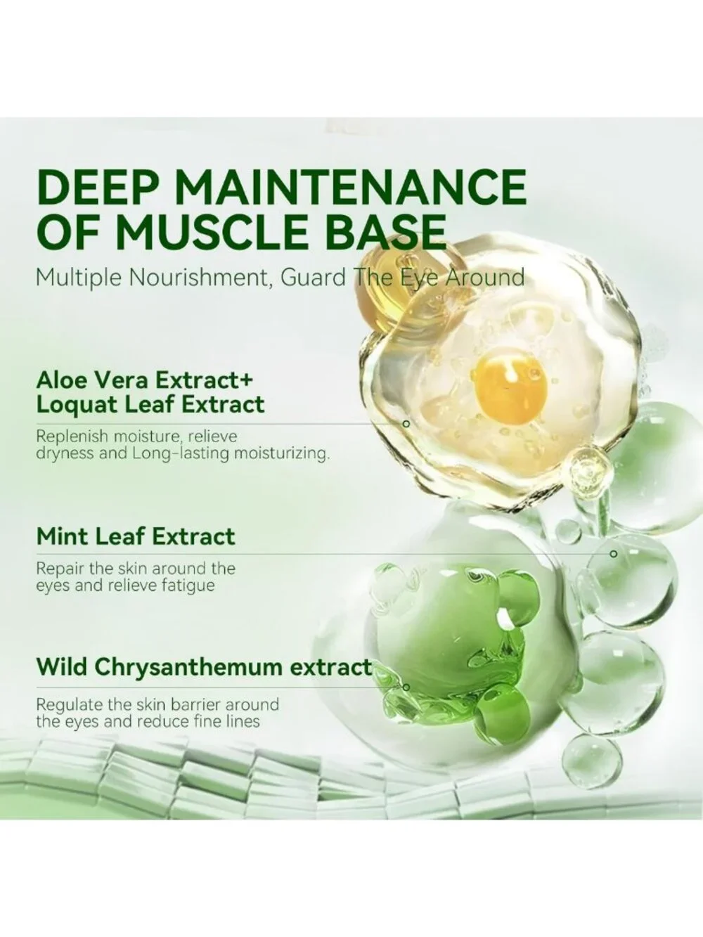Aloe Vera Eye Masks - 60 Pcs for Puffy Eyes, Dark Circles & Wrinkle Reduction